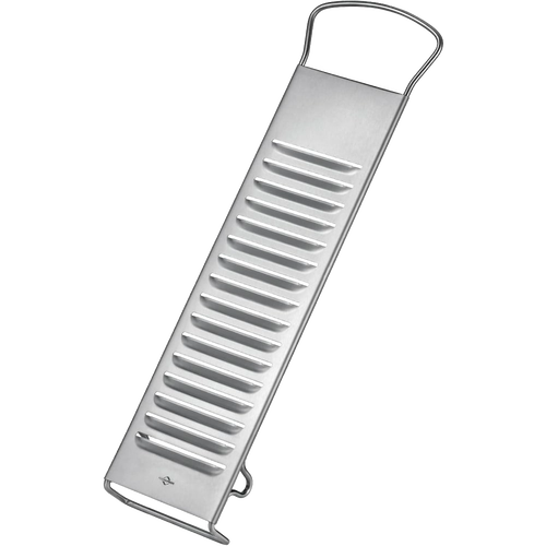 Heavy-duty stainless steel potato slicer with sharp blades and ergonomic handle, designed for effortless slicing in Kitchen & Food, Food Prep, and Choppers and Cutters collections.