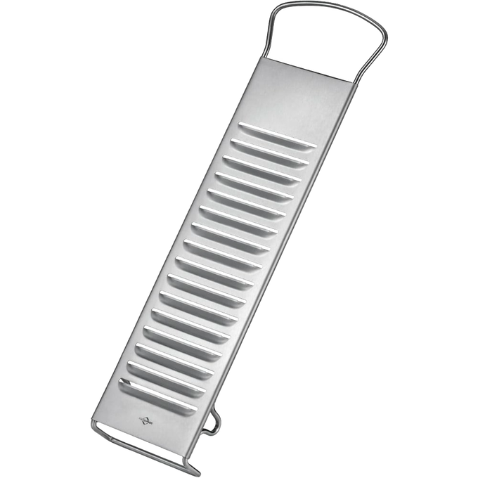 Heavy-duty stainless steel potato slicer with sharp blades and ergonomic handle, designed for effortless slicing in Kitchen & Food, Food Prep, and Choppers and Cutters collections.