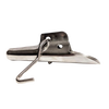Heavy-duty stainless steel sugaring spout with integrated hook for hanging collection buckets, designed for durability and repeated use in Farm, Garden & Tool, Orchard and Grove, Maple Syrup Sugaring Supplies, Best Sellers, and Promo Eligible collections.