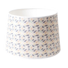 Floral tapestry parchment lamp shade in soft pastel colors, handcrafted with a delicate pattern to enhance lighting, ideal for lamps and lighting parts and accessories collections.