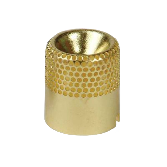 Brass flame spreader with textured surface designed for reliable nightly use in oil lamps, fitting Lamps & Lighting, Parts and Accessories, Lamp Burners and Collars, and Best Sellers collections.