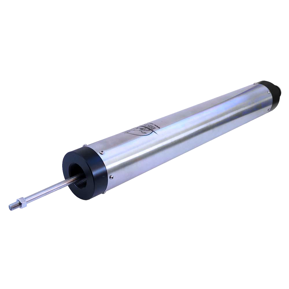 Handcrafted stainless steel water well cylinder featuring corrosion-resistant #304 steel construction, with an extendable rod and food-safe internal parts, ideal for USA Made appliances and water pump collections.