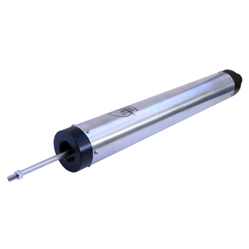 Handcrafted stainless steel water well cylinder featuring corrosion-resistant #304 steel construction, with an extendable rod and food-safe internal parts, ideal for USA Made appliances and water pump collections.