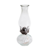 Clear glass oil lamp chimney with a crimped top and 1-4/7" base, suitable for Lamps & Lighting, Parts and Accessories, Chimneys and Globes, Best Sellers, and Promo Eligible collections.