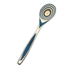 Handcrafted pakkawood spoon featuring concentric blue and natural wood rings, durable and stain resistant, perfect for Kitchen & Food, Kitchen Gadgets, and Best Sellers collections.