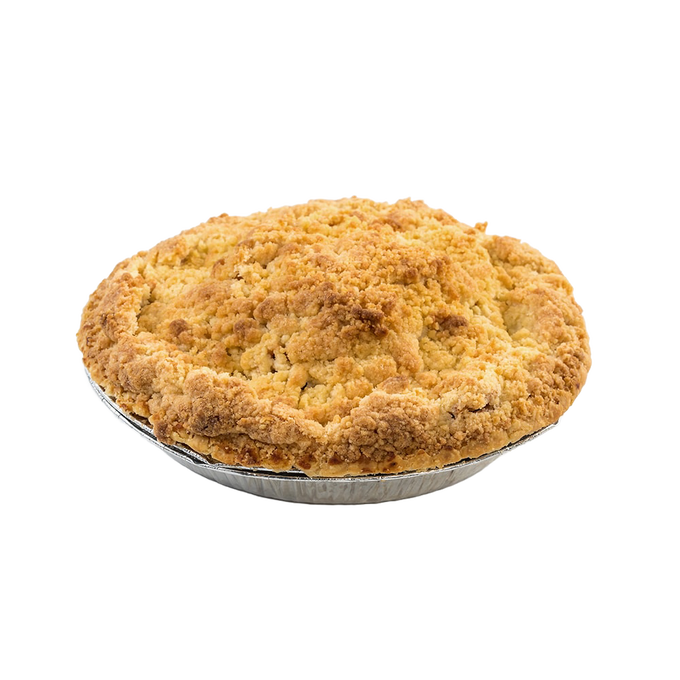 Hearty brown bag apple pie with a golden crumb topping, handcrafted in USA Amish country, ideal for Kitchen & Food, Snacks and Sweets, Pantry, and Best Sellers collections.