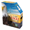 Box of a handcrafted eagle head shaped jigsaw puzzle with 550 pieces, featuring a detailed bird image and fun educational facts, ideal for Toys, Children's Toys, Puzzles, and Best Sellers collections.