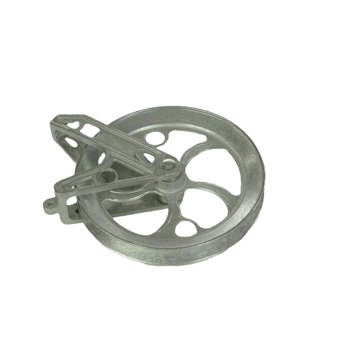 Handcrafted rustproof zinc pulley featuring cadmium-plated ball bearings for smooth operation, designed for Home & Decor, Laundry Supplies, Clothesline Accessories, and Best Sellers collections.