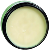 Open black jar with pale yellow natural balm inside, labeled with green accents for a soothing muscle and joint remedy made in USA, featured in Health & Wellness and Best Sellers collections.