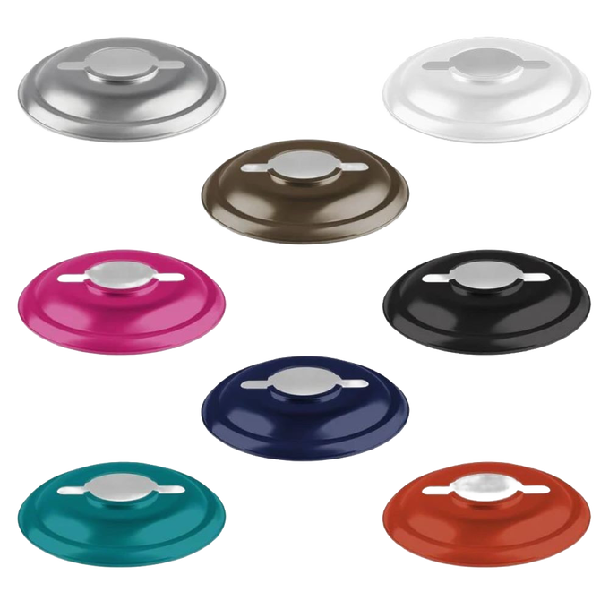 Handcrafted steel reflector shades in various colors, designed for directing light downward with reduced glare, ideal for use with oil lanterns in Lamps & Lighting, Emergency Supplies, and Best Sellers collections.