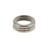 Polished metal lamp thread ring designed to fit most glass fonts, a durable and handcrafted component featured in Lamps & Lighting, Parts and Accessories, and Lamp Burners and Collars collections.