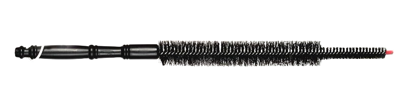 Long bristle coil cleaning brush with tapered design and plastic handle, made in USA for easy maintenance of refrigerator coils, ideal for Home & Decor and Household Cleaning collections.