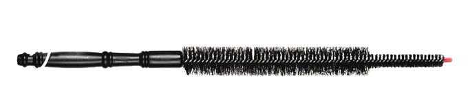 Long bristle coil cleaning brush with tapered design and plastic handle, made in USA for easy maintenance of refrigerator coils, ideal for Home & Decor and Household Cleaning collections.