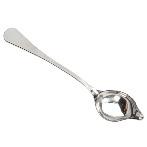 Handcrafted 18/8 stainless steel drizzle spoon with narrow spout for precise sauce pouring, part of Kitchen & Food, Kitchen Gadgets, Cooking and Baking Helpers, and Best Sellers collections.