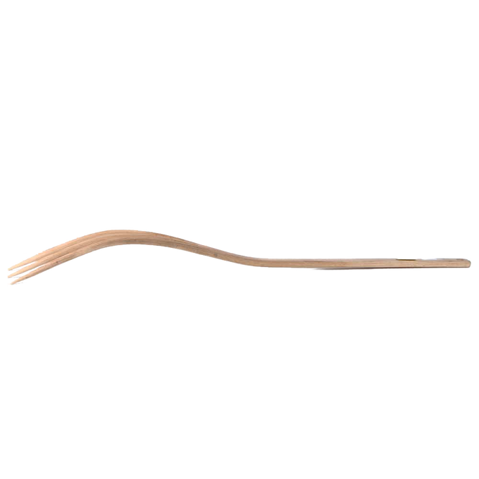 Handcrafted lightweight Amish-made bent wood hay fork with three prongs, designed for farm, garden, and tool use, featured in Farm, Garden & Tool and Best Sellers collections.