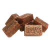 Stack of handcrafted Lehman's fire starters made from natural reclaimed wax and sawdust, designed for easy, non-toxic fire building in stoves, camping, and hearth accessories.