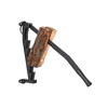 Wall-mounted kindling splitter with steel wedge holding a thick log, designed for safer, easier wood cutting without an axe, suited for Farm, Garden & Tool and Wood Cutting collections.