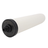 Long cylindrical water filter cartridge with black end caps, designed for efficient reduction of chlorine, bacteria, and heavy metals, ideal for Appliances and Water Treatment collections.