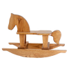 Handcrafted Amish made wooden rocking horse crafted from oak, designed for indoor play and featured in Toys, Books & Games, USA Made, Children's Toys, Wooden Toys, and Best Sellers collections.