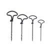 Set of four specially annealed steel gimlets in varying sizes with rounded handles for easy twisting, designed for wood drilling, featured in Farm, Garden & Tool and Hand Tools collections.