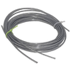 Coiled 19-strand galvanized wire cable with silver vinyl coating, designed for durable, stretch-resistant use in Home & Decor, Laundry Supplies, and Clothesline Accessories collections.
