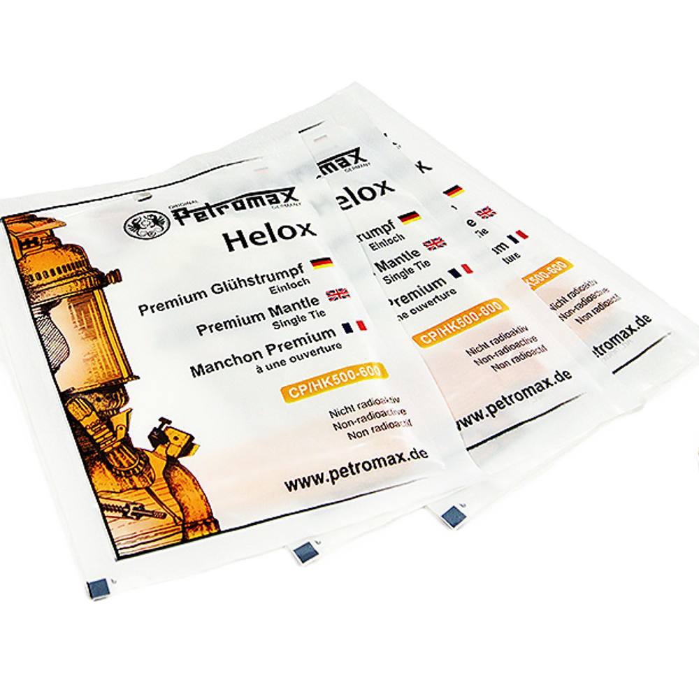 Two clear plastic packages containing handcrafted premium replacement mantles for lamps, labeled with multilingual text and Petromax branding, suited for Lamps & Lighting, Parts and Accessories, Other Parts, Best Sellers, and Promo Eligible collections.