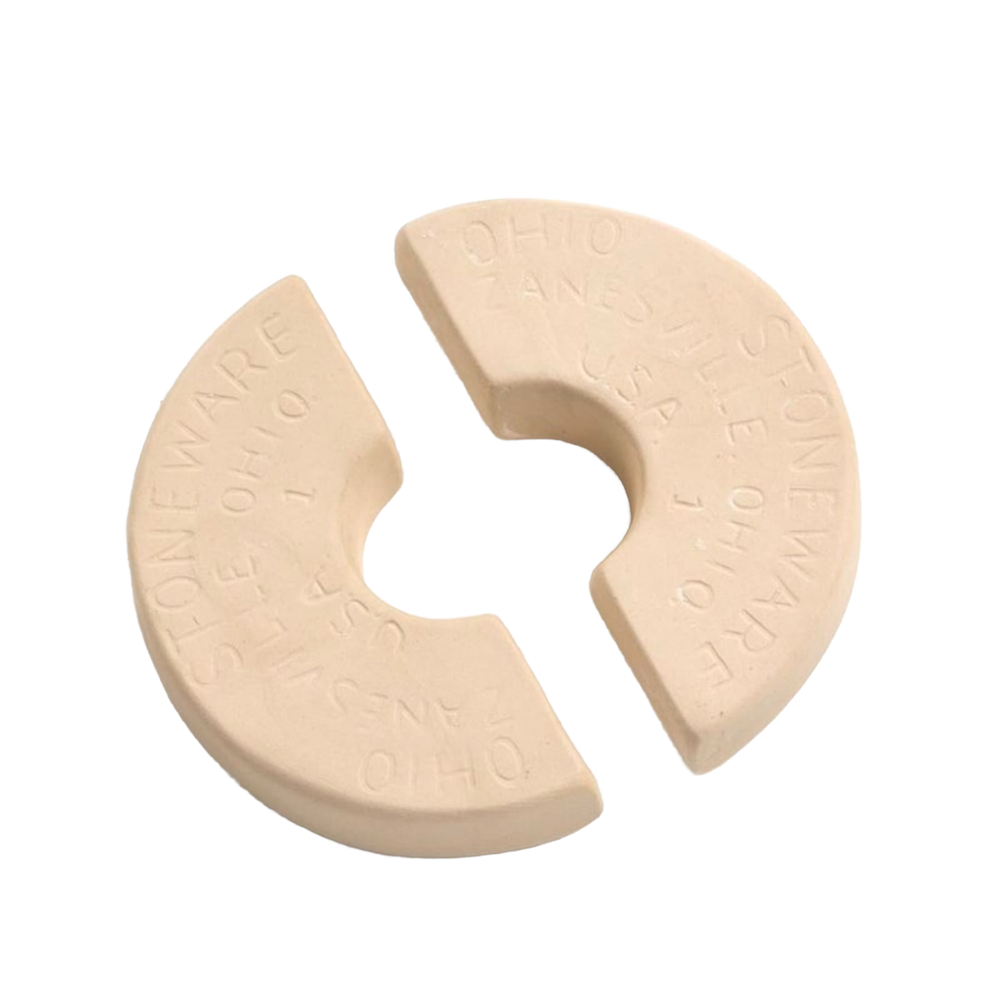 Handcrafted ceramic weight stones made in USA, designed to fit numbered crocks for keeping food submerged during fermenting and pickling in Kitchen & Food and Food Preservation collections.