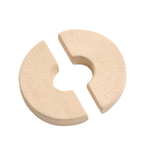 Handcrafted ceramic weight stones made in USA, designed to fit numbered crocks for keeping food submerged during fermenting and pickling in Kitchen & Food and Food Preservation collections.