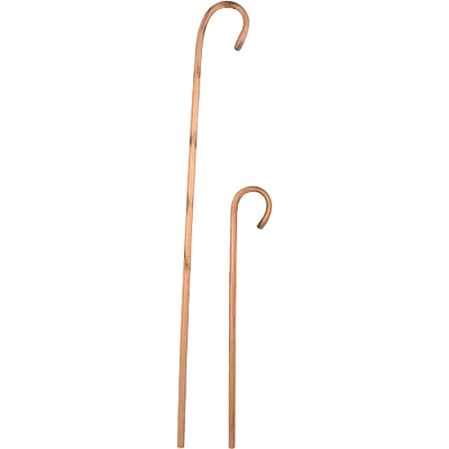 Pair of handcrafted hickory canes with smooth natural lacquered finish, lightweight yet durable for directing livestock, ideal for Farm, Garden & Tool, Animal Care, and USA Made collections.