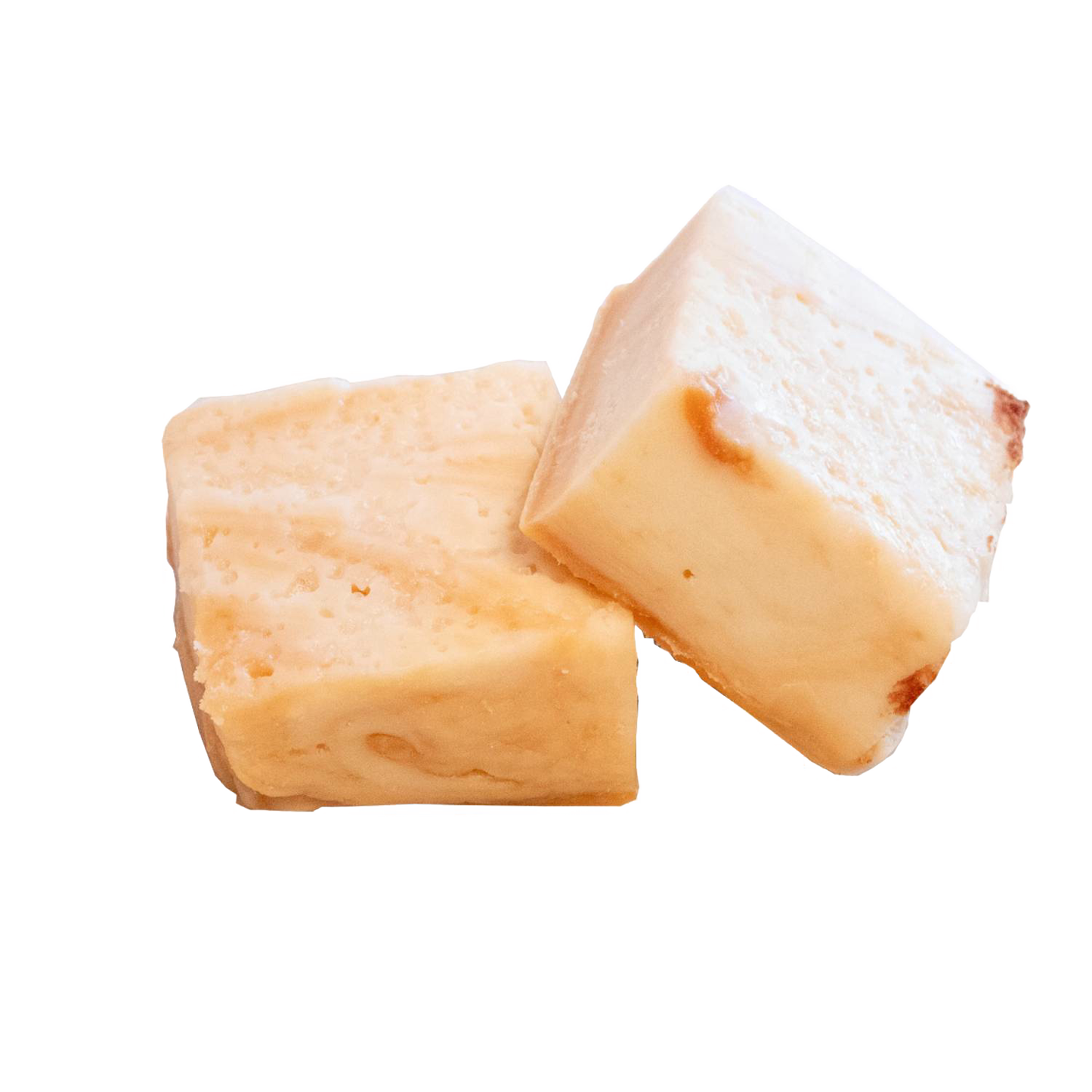 Two handcrafted creamy vanilla fudge pieces with a smooth, rich texture, made in the USA, featured in Kitchen & Food, Snacks and Sweets, Best Sellers, and Promo Eligible collections.