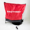 Red nylon seed spreader bag with sturdy black base and crank handle, featuring heavy-duty enclosed nylon gears, designed for even distribution of granular materials in Farm, Garden & Tool and Seeds and Planting collections.