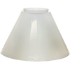 White opal glass hanging lamp shade with smooth conical design, handcrafted for use in lamps and lighting, featured in Lamps & Lighting, Hanging Lamps, Parts and Accessories, and Best Sellers collections.