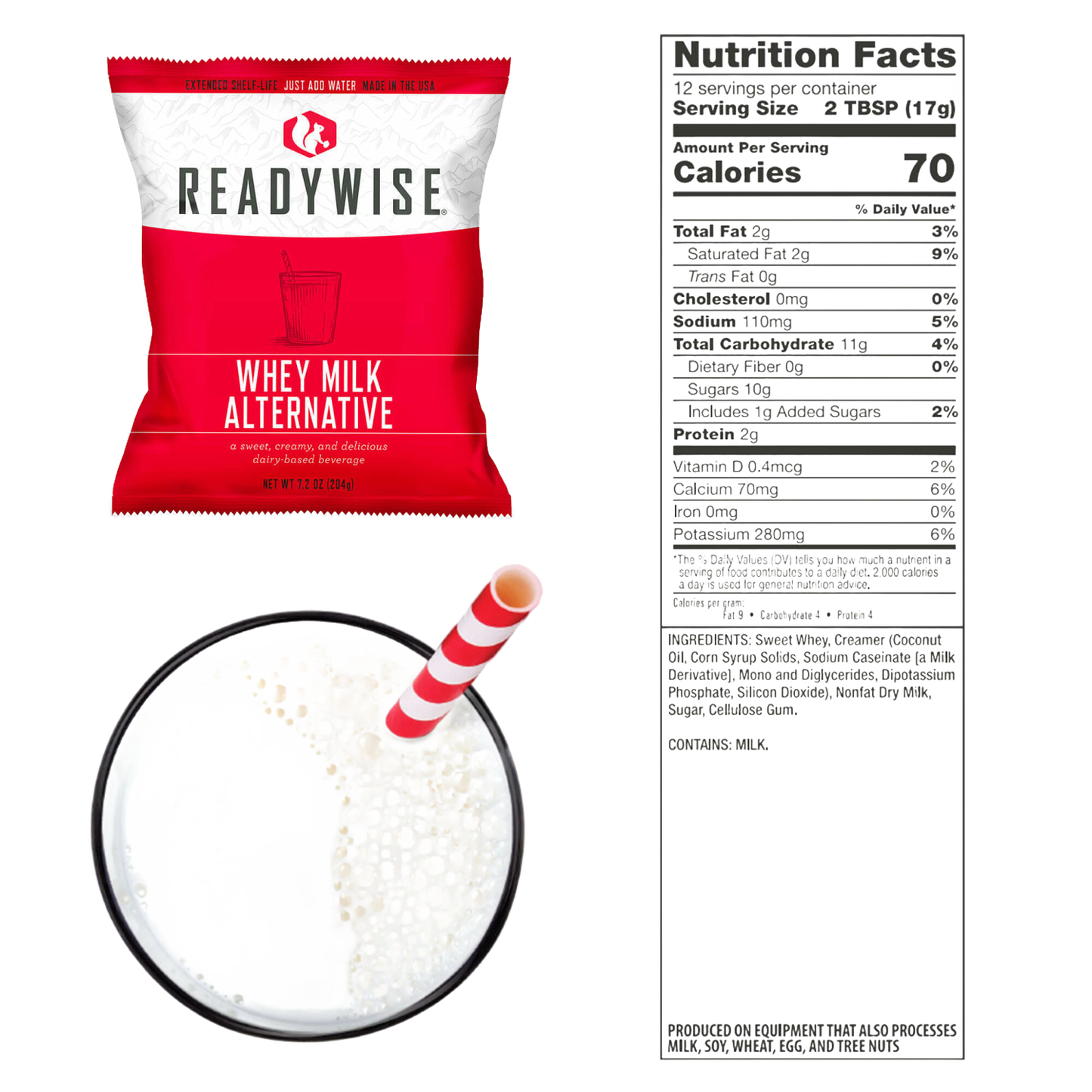 ReadyWise Emergency Whey Milk Alternative (120)