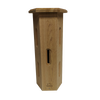 Natural unfinished cedar butterfly house with seven narrow entrances, handcrafted in the USA, ideal for attracting butterflies in Farm, Garden & Tool, and Garden Accessories collections.