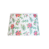 Festive parchment lamp shade featuring holly, poinsettias, and pine sprigs in red and green, designed to soften light for Aladdin oil lamps, included in Lamps & Lighting and Best Sellers collections.