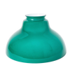 Smooth emerald green glass lamp shade designed for hanging lamps, handcrafted to diffuse light beautifully, featured in Lamps & Lighting, Parts and Accessories, and Lamp Shades collections.