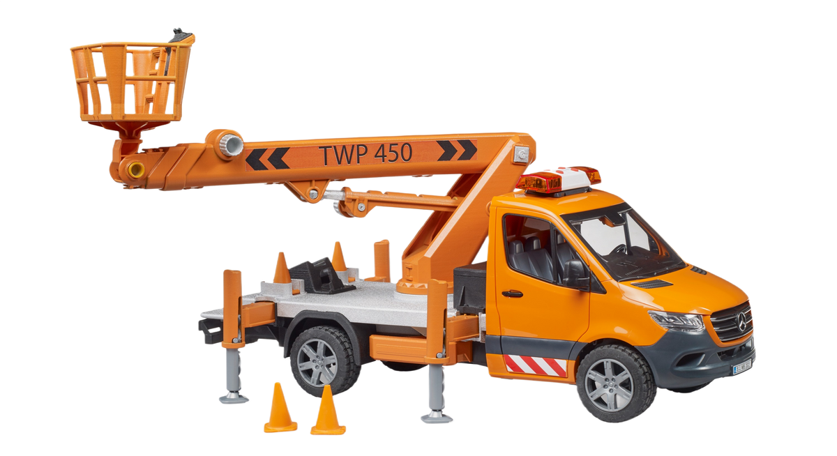 Bruder Toys MB Sprinter Work Platform with Light & Sound