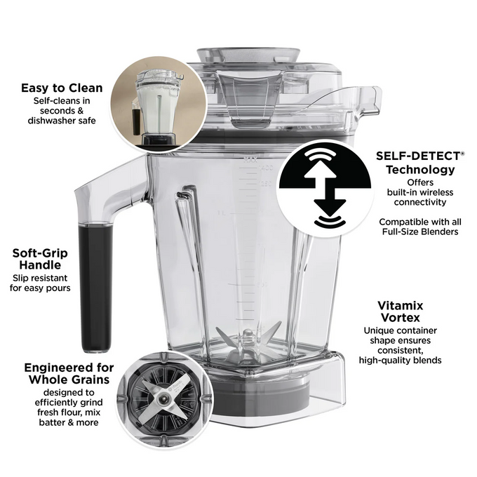 Vitamix 48-Ounce Dry Grains Container with SELF-DETECT