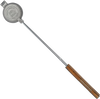 Cast iron round pie iron with metal handle and wooden grip, designed for camping and outdoor cooking, featured in Farm, Garden & Tool, Best Sellers, and Promo Eligible collections.