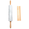 Heavy marble rolling pin with wooden handles paired with a wooden stand, designed for smooth dough rolling, featured in Kitchen & Food, Cookware, Baking Supplies, and Best Sellers collections.