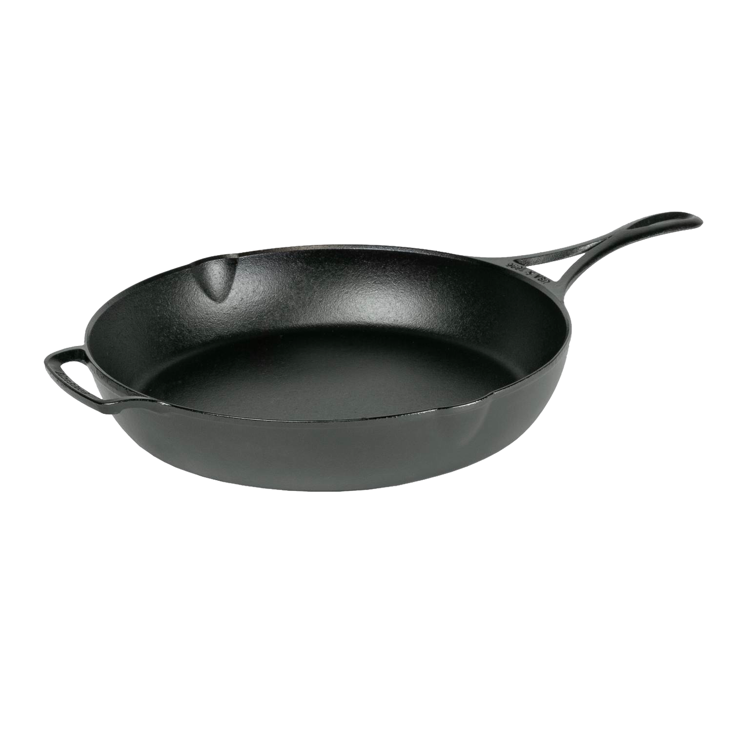 Handcrafted lightweight cast iron skillet with smooth black surface and ergonomic handle, made in USA for Kitchen & Food, Cookware, Cast Iron, Best Sellers, and Promo Eligible collections.