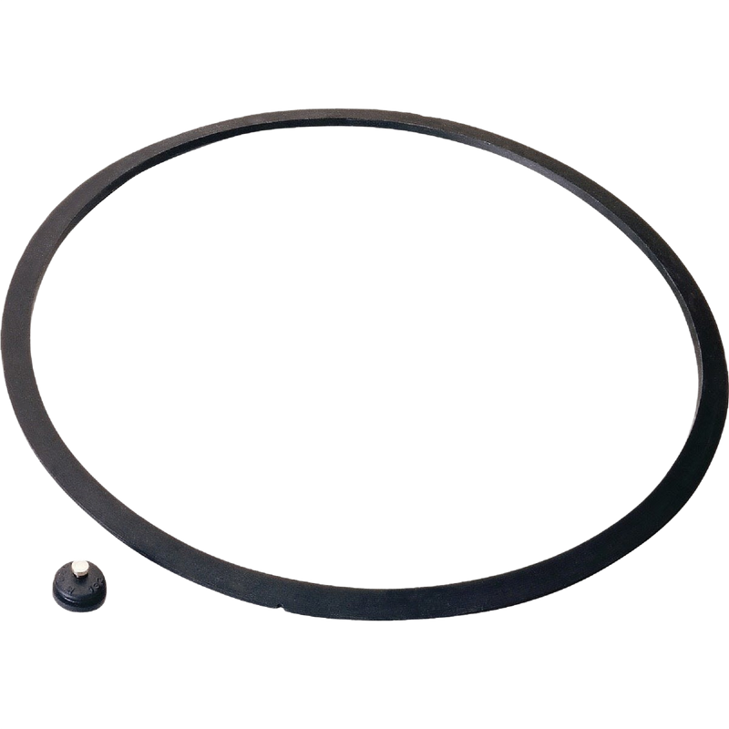 Replacement sealing ring and small pressure relief valve part designed for use with Presto pressure canners, ideal for Kitchen & Food, Canning, and Food Preservation collections.