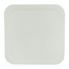 Square white plastic lid designed to fit 4-gallon food-safe buckets, handcrafted in USA, ideal for Kitchen & Food, Storage and Serving, and Best Sellers collections