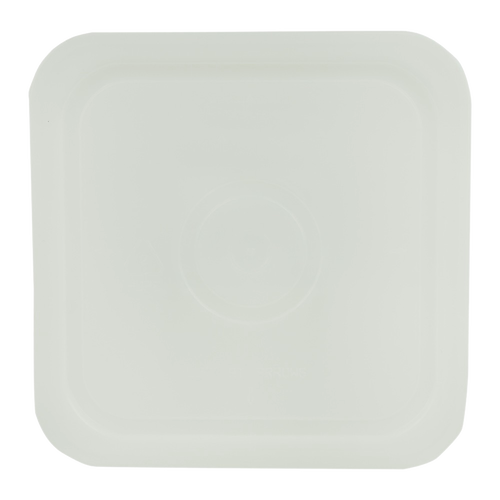 Square white plastic lid designed to fit 4-gallon food-safe buckets, handcrafted in USA, ideal for Kitchen & Food, Storage and Serving, and Best Sellers collections