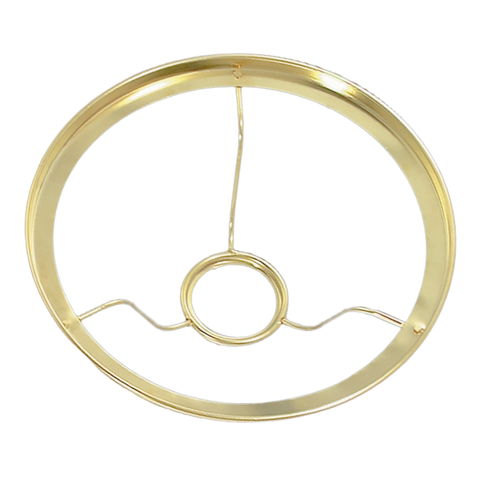 Polished metal lamp shade ring designed for 10-inch diameter Aladdin glass shades, featured in Lamps & Lighting, Parts and Accessories, Shade Rings and Holders, and Best Sellers collections.