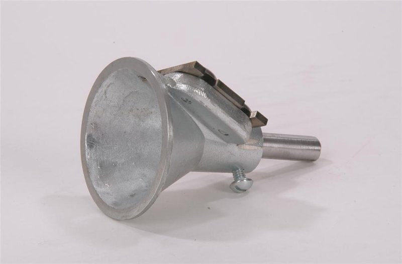 Cast aluminum tapered tool with adjustable steel blade, designed for making furniture legs and wheel spokes, featured in Farm, Garden & Tool and Hand Tools collections.
