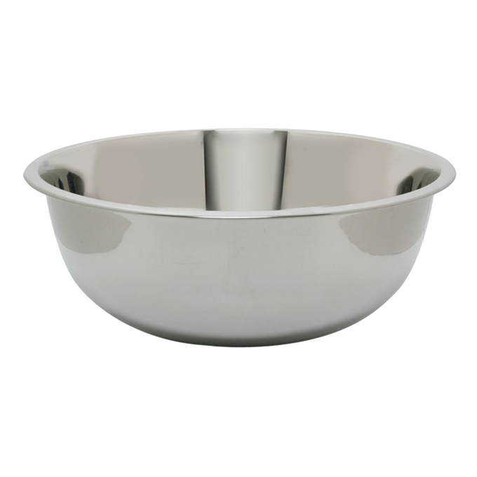 Large durable stainless steel bowl with smooth, polished finish, ideal for mixing or serving, perfect for Kitchen & Food, Storage and Serving, Best Sellers, and Promo Eligible collections.