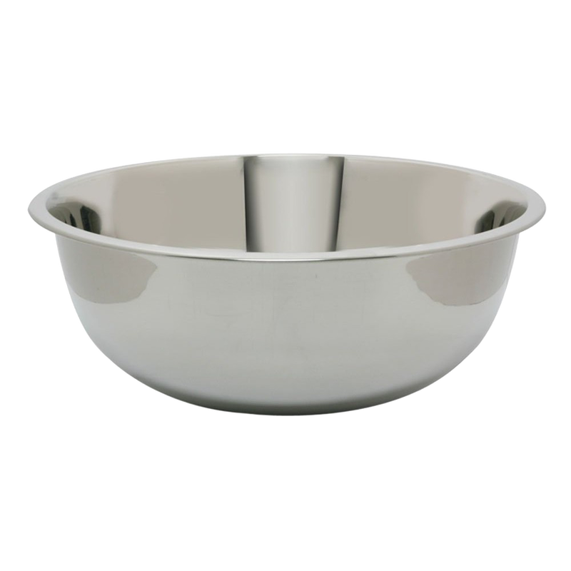 Large durable stainless steel bowl with smooth, polished finish, ideal for mixing or serving, perfect for Kitchen & Food, Storage and Serving, Best Sellers, and Promo Eligible collections.