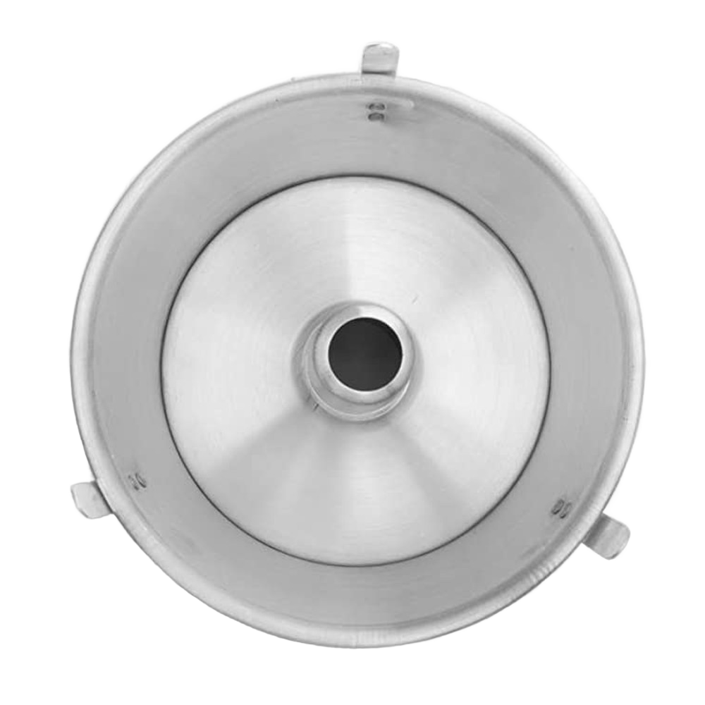 Round aluminum angel food cake pan with removable bottom and cooling feet, designed for even baking and easier cake release, featured in Kitchen & Food, Cookware, Baking Supplies, Best Sellers, and Promo Eligible collections.