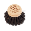Small replacement dish brush head featuring soft horsehair bristles and a smooth wooden top, handcrafted for gentle cleaning, ideal for Home & Decor and Household Cleaning collections.
